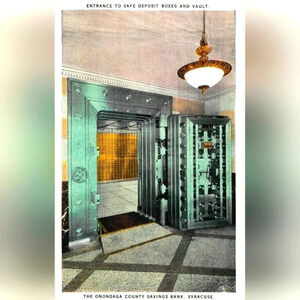 134943. ENTRANCE TO SAFE DEPOSIT BOXES AND VAULT- Vintage Postcard